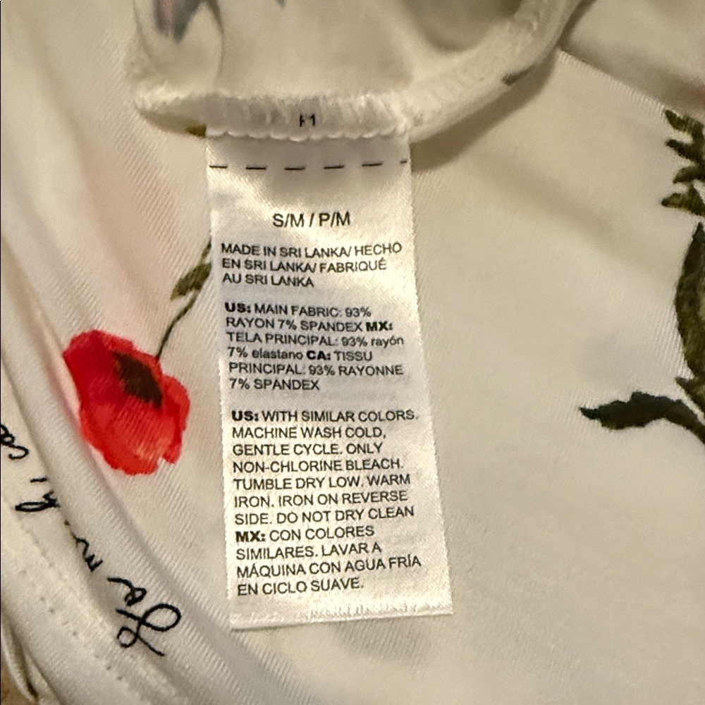 SOMA + CHICO’S Luxe Soft Floral Women's Midi Robe - Picture 5 of 6